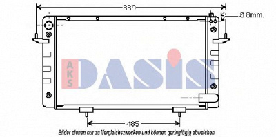 AKS DASIS 370440n -  Радиатор, охлаждение двигателя